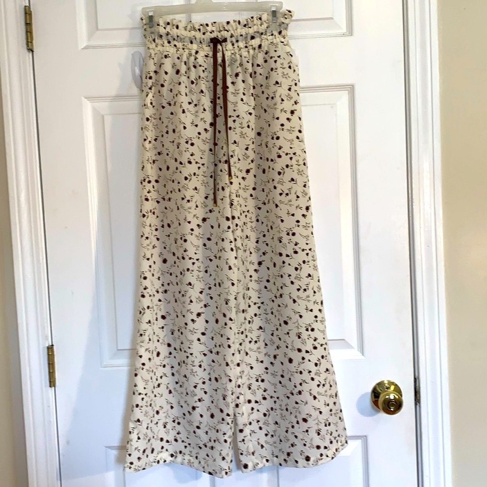 Majestic Legon Wide leg paper bag pants with lining and pockets